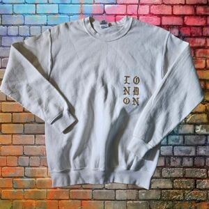 Gildan 2016 Kanye West London Crew Neck White Mens Large Life Of Pablo Gildan